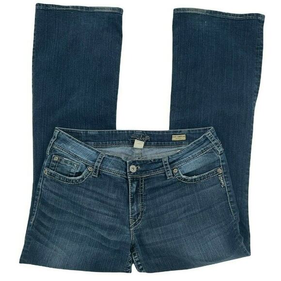 Silver Jeans Suki Surplus Men Sz W36/L34 Bootcut Light Wash Button Pockets Denim - Picture 5 of 10